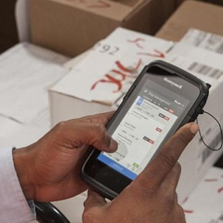 Ecrã do terminal portátil honeywell-dolphin-ct50